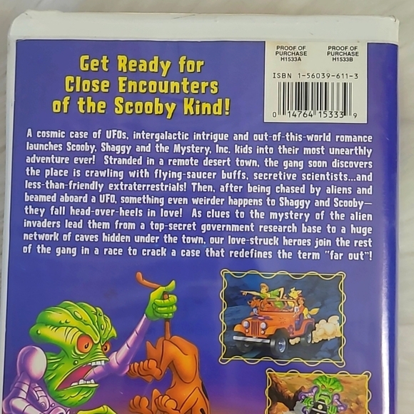 2000 Y2K Scooby-Doo & the Alien Invaders Movie VHS Tape & Clamshell Case - Picture 7 of 16